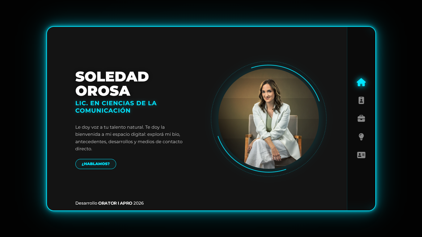 Sitio de marca personal — Soledad Orosa